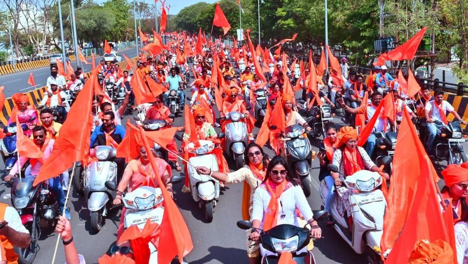 bhagwa yatra sanstha purusharth nanuram kumawat rss bjp