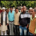 ग्रामीणों संग एसएसपी ऑफिस पहुंचे मजदूर