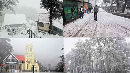 Himachal Weather update, Heavy rainfall in Shimla, snowfall in high altitude areas, hailstorm in Kasauli, see