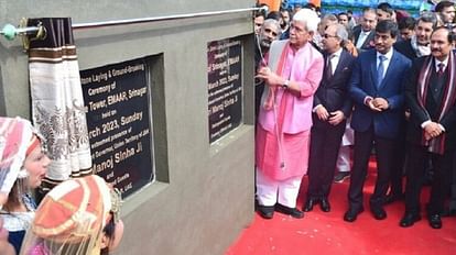Lieutenant Governor Manoj Sinha laid foundation stone of Srinagar s first mall