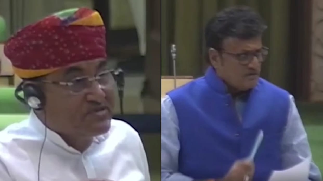 BJP MLAs raise slogans on crop failure in Rajasthan Assembly, walkout on Disaster Relief Minister's reply