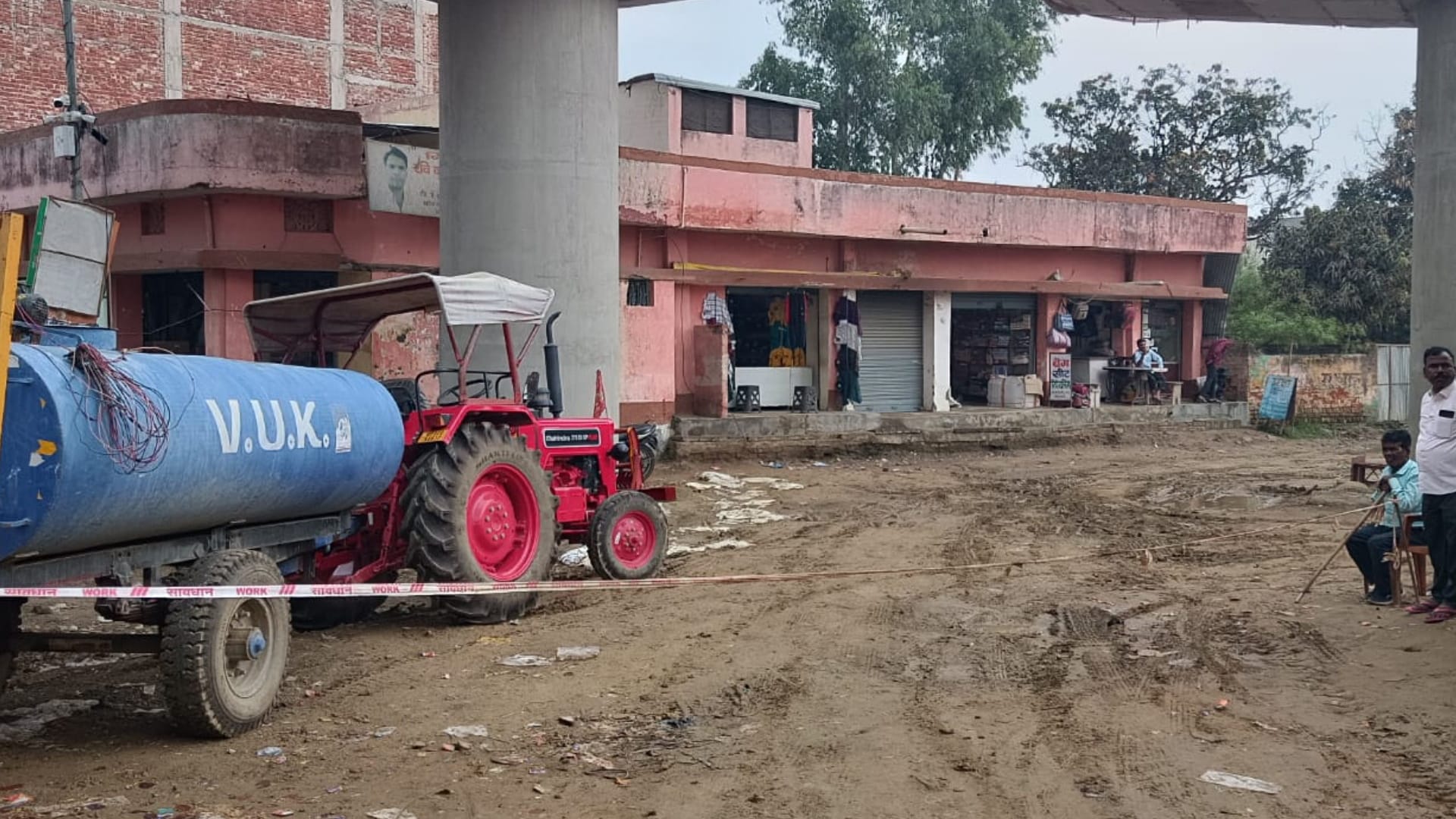 happiness of development incomplete condition of Chaurichaura Mundera Bazar Overbridge