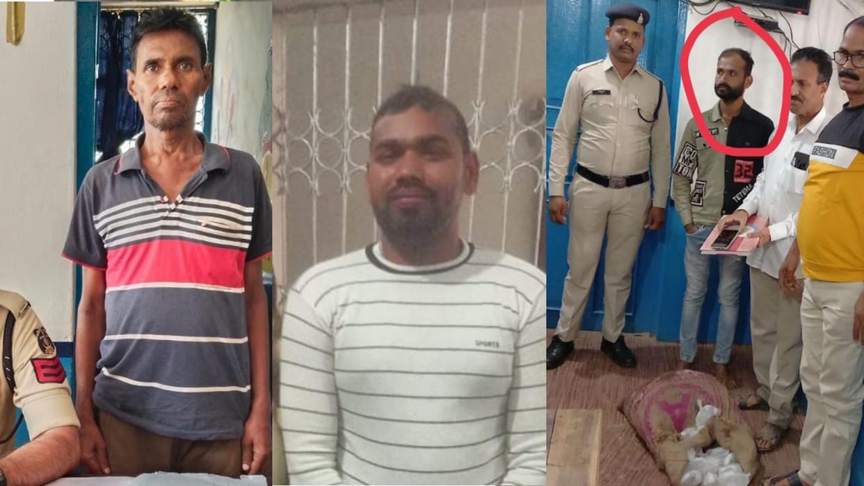 chhattisgarh police arrested three for selling liquor illegally in balodabazar
