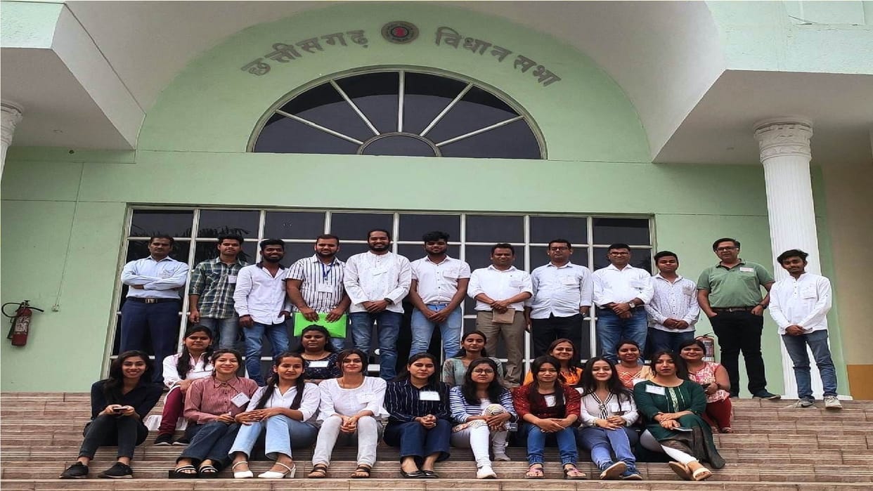 Journalism and Mass Communication Department Students observed Vidhansabha