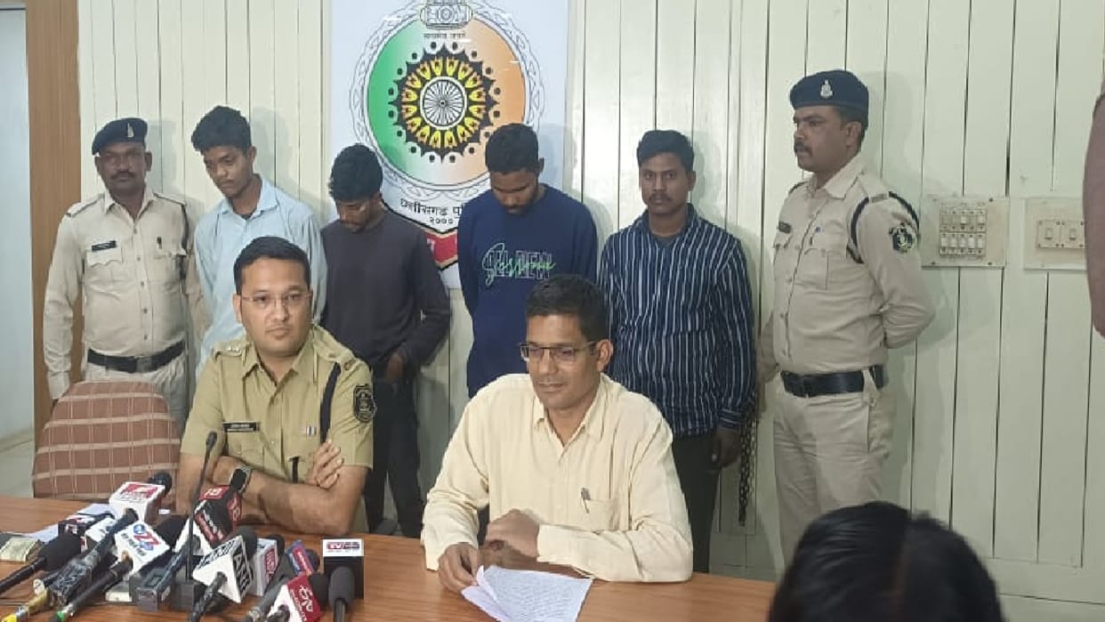 Jamtaragang: 4 interstate thugs arrested in raipur CG