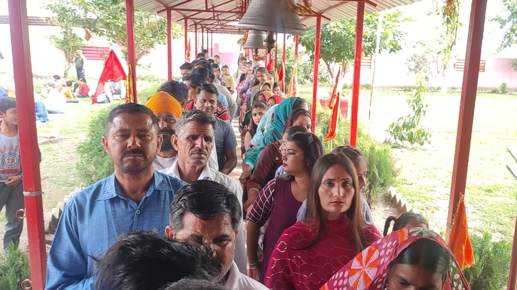 Devotees gathered on foundation day of Tali Mata Temple located near India-Pakistan border jammu
