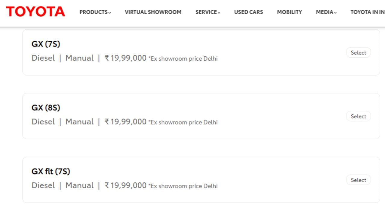 toyota revealed the price of Innova Crysta 2023, know variant wise price details of MPV