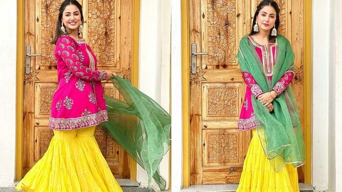 Ramadan 2023 best outfits of hina khan for Eid 2023 see photos