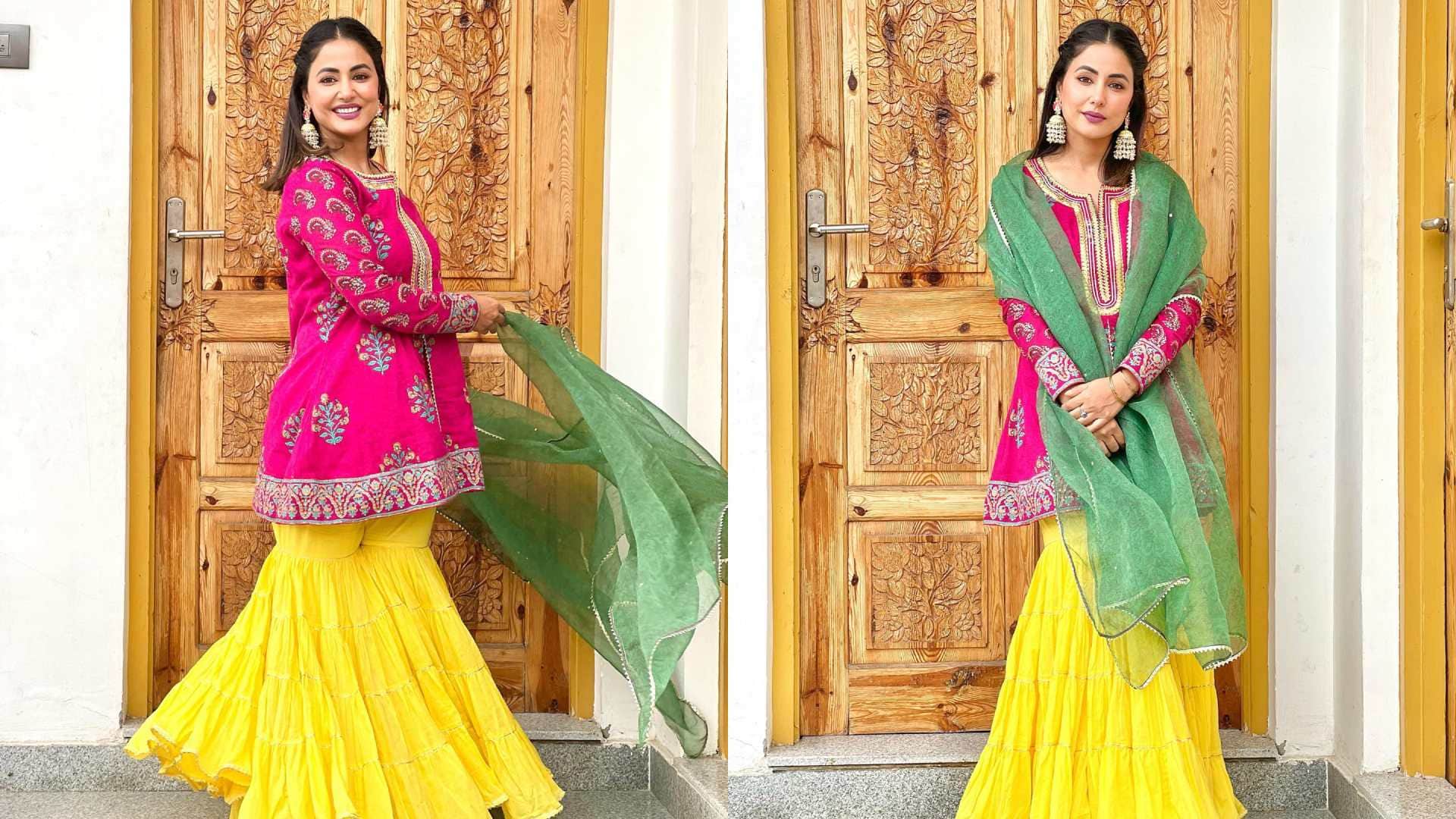 Ramadan 2023 best outfits of hina khan for Eid 2023 see photos