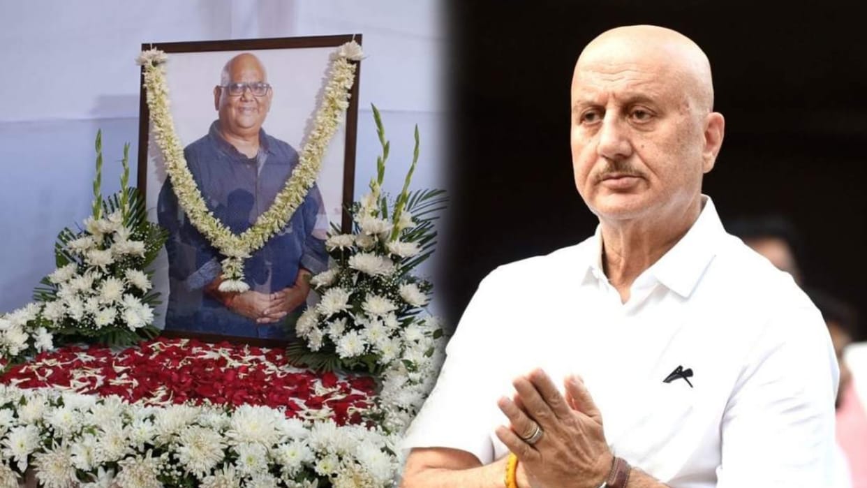 Anupam Kher Visit At Satish Kaushik Prayer Meet And he requested to everyone to stop spreading Rumors