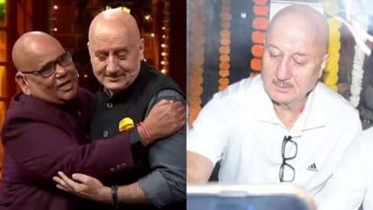 Anupam Kher Visit At Satish Kaushik Prayer Meet And he requested to everyone to stop spreading Rumors