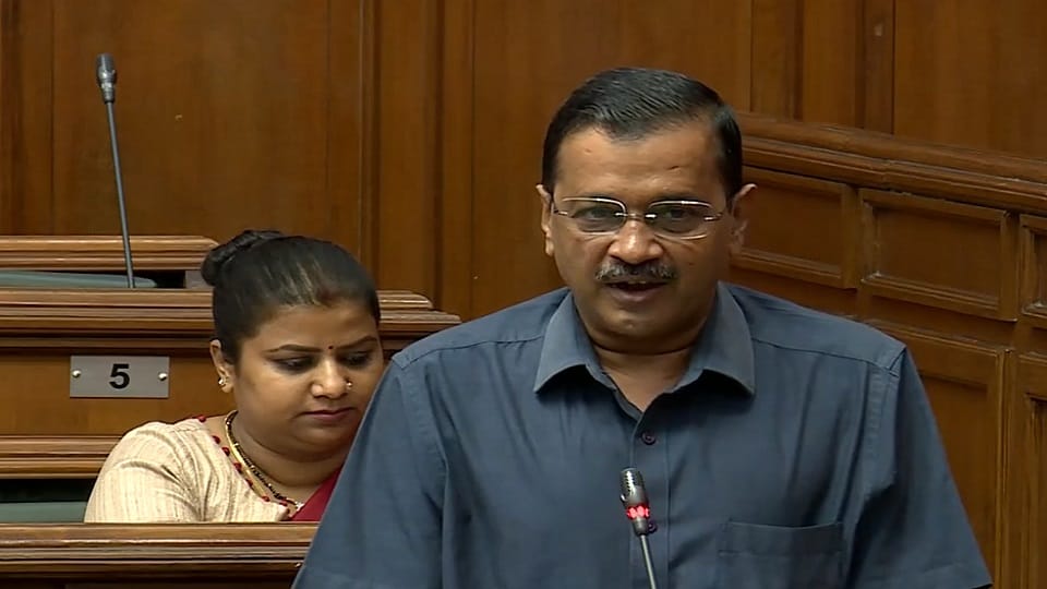 delhi budget 2023 delhi cm arvind kejriwal attack on lg vk saxena
