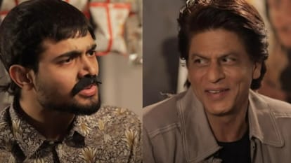 Famous YouTuber and actor Bhuvan Bam shared a photo with pathaan star shah rukh khan