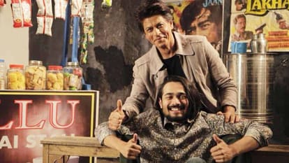 Famous YouTuber and actor Bhuvan Bam shared a photo with pathaan star shah rukh khan