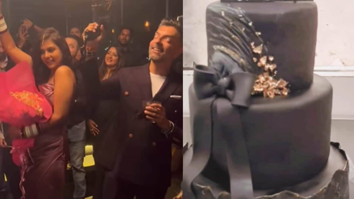 Dalljiet Kaur showed a glimpse of the reception party everyone eyes were fixed on the cake
