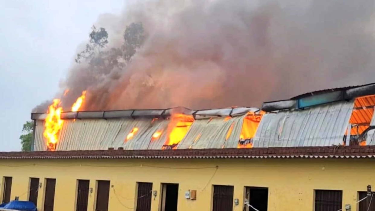 Fire in paper mill in Manpura, property worth 60 lakhs burnt