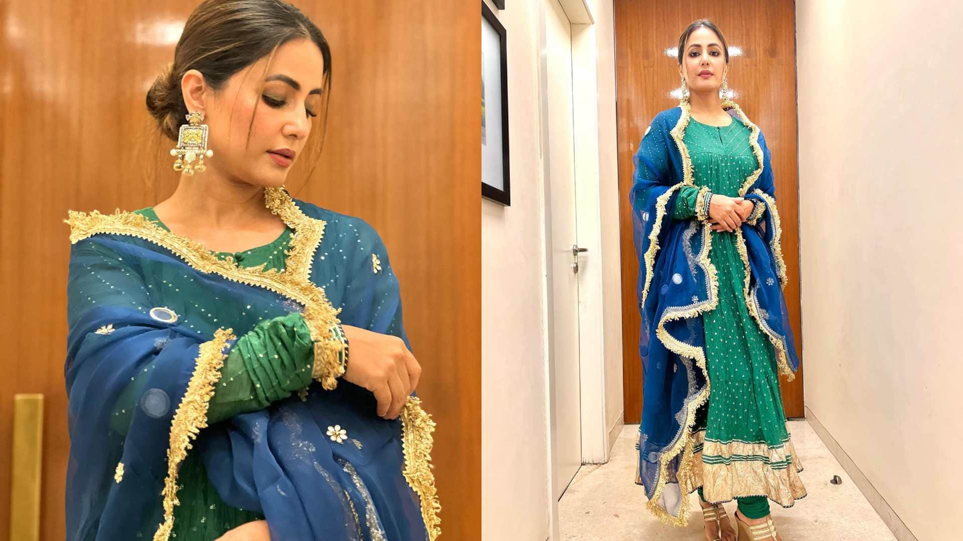 Ramadan 2023 best outfits of hina khan for Eid 2023 see photos