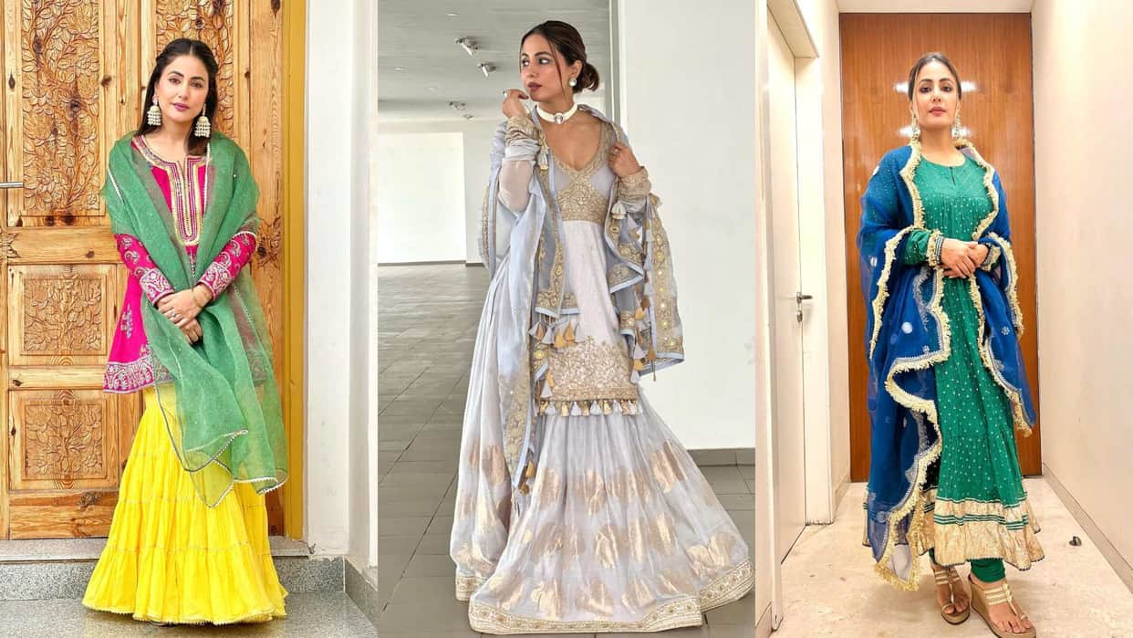Ramadan 2023 best outfits of hina khan for Eid 2023 see photos