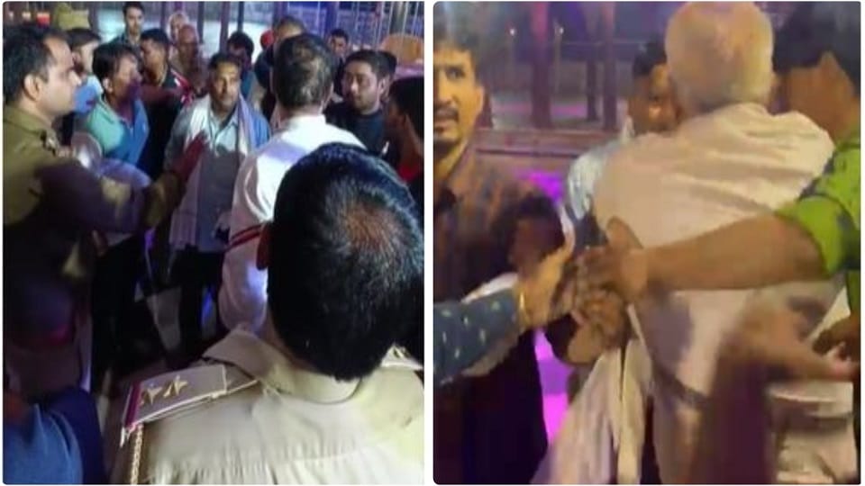 Mathura Radharani temple kicking and punching in officiating receiver and sevayat