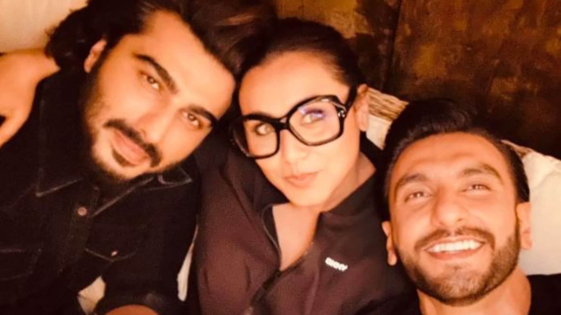 Rani mukerji became popular after mrs chatterjee vs Norway ranveer singh arjun kapoor shared selfie with her