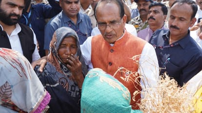 MP News: CM Shivraj reached among the farmers, said - I will not let tears come in the eyes of any farmer