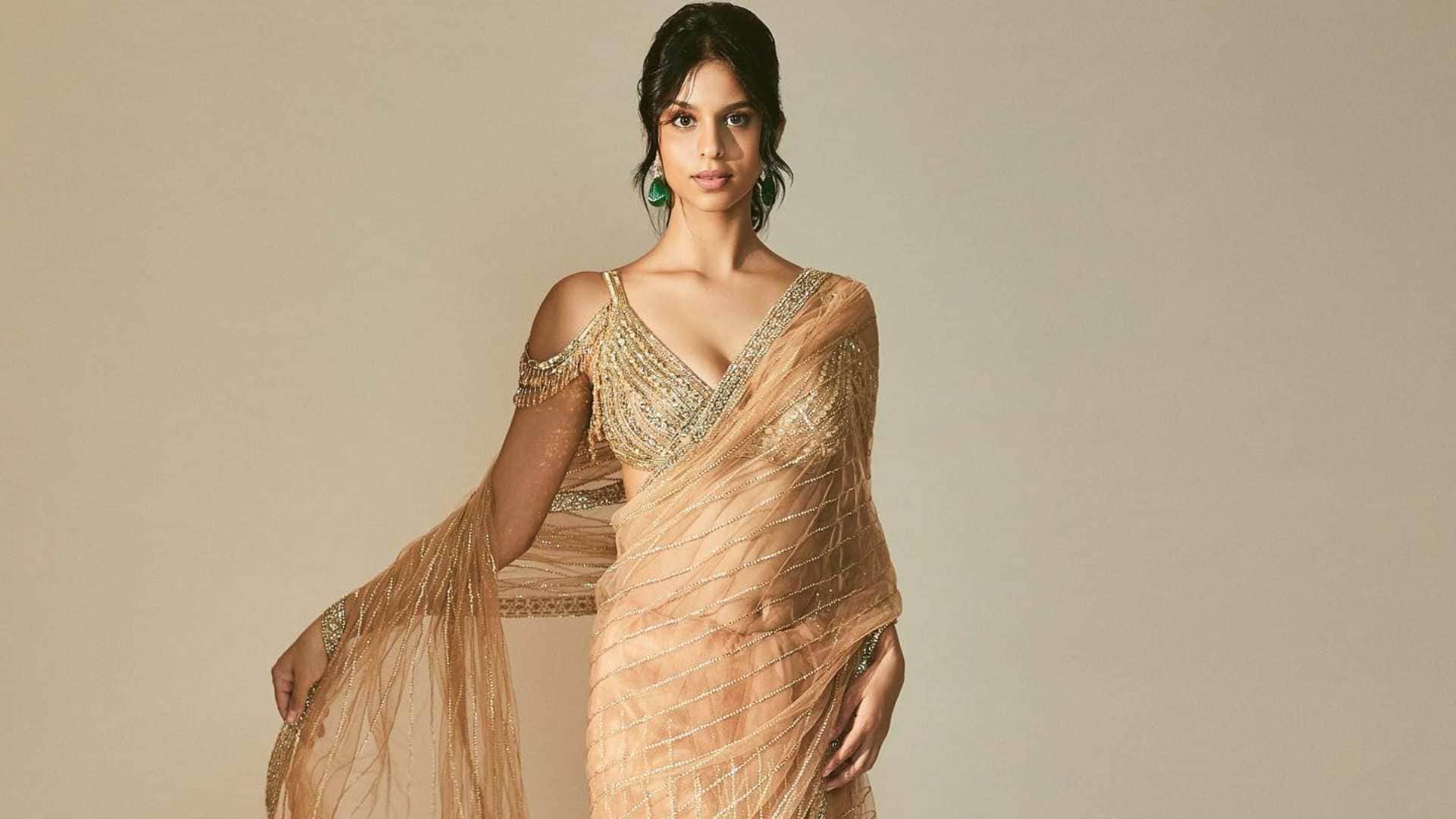 Saree look of star kids suhana khan to janhvi kapoor