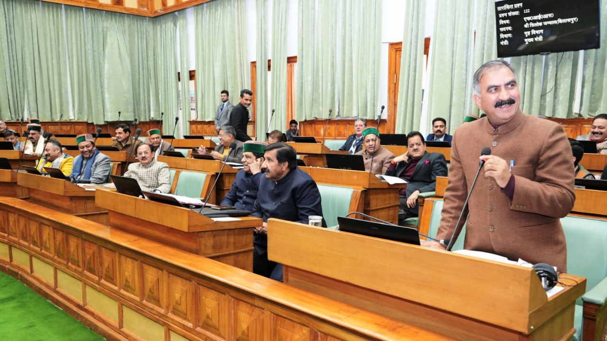 Himachal Vidhan Sabha session: cm sukhvinder singh sukhu statement in on economic condition of state