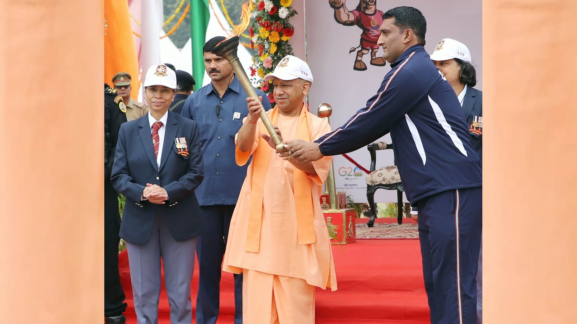 CM Yogi Adityanath in akhil bhartiya police athlatics sankul championship 2023.