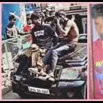 पीआरवी के बोनट पर बैठकर रील बनाई्