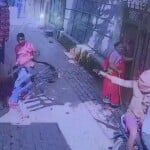 युवक पर गोली चलाने के दौरान बाइक सवार बदमाश