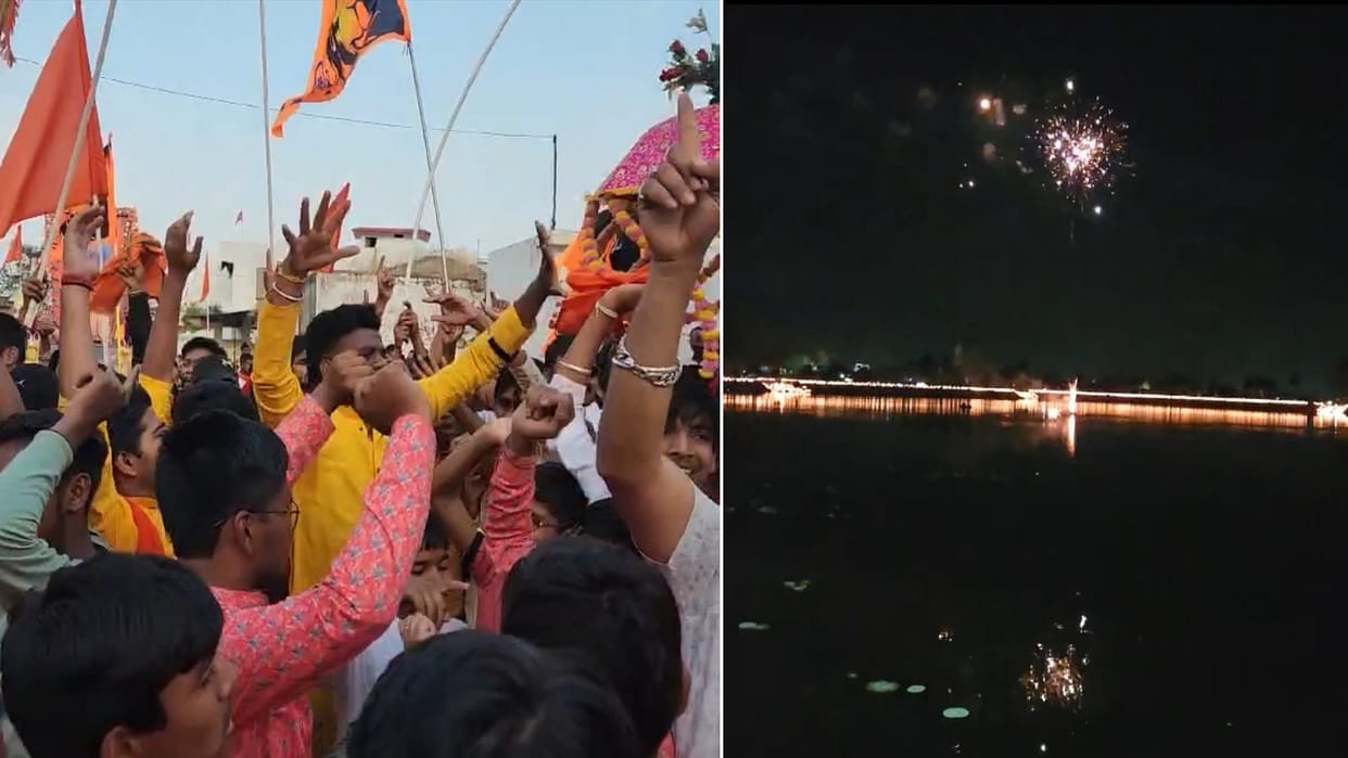 Chaitra Navratri 2023 Sarva Hindu Samaj took out a shobha yatra from Agrasen Bhawan