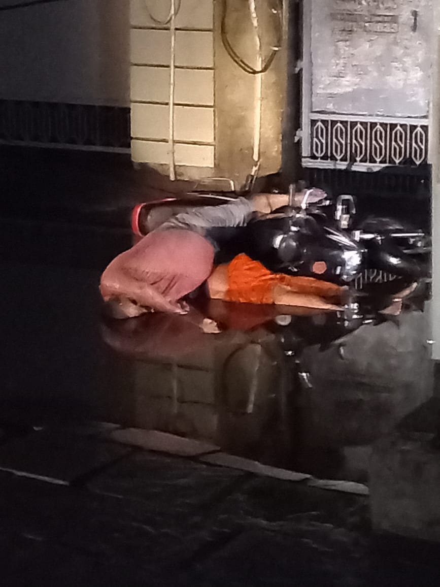Electric current in rain water, bike rider youth and elderly woman died