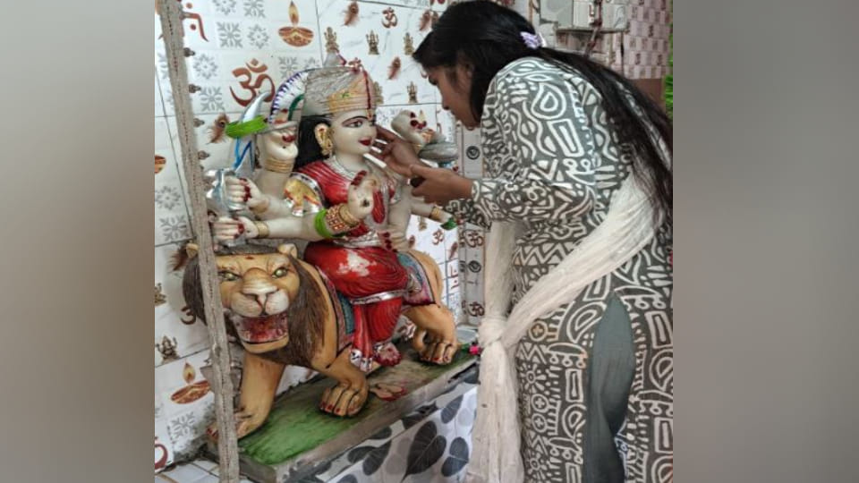 Devotees throng Chamunda Mata temple on first day of Navratri in Kasganj