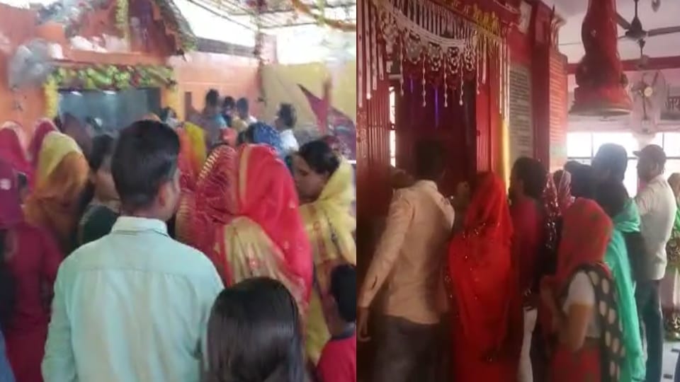 Navratri 2023 first day people in houses and temples offer prayers