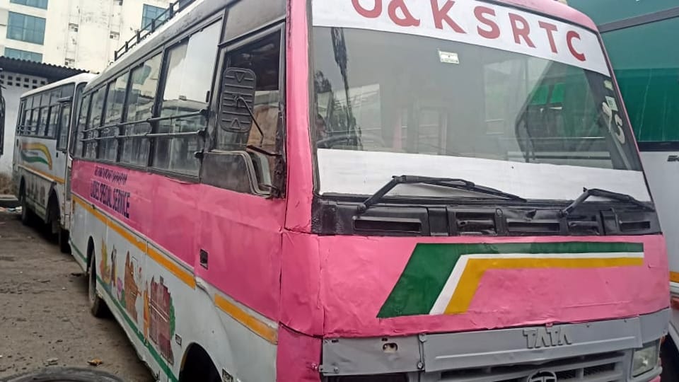 Pink Bus in Jammu: Preparation for driving pink taxi for women but already running ladies bus stopped