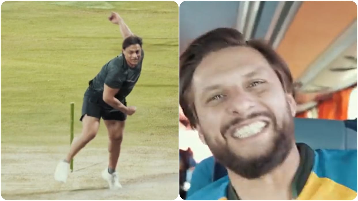 Shahid Afridi trolls Shoaib Akhtar on Camera Said Itne Injection liye