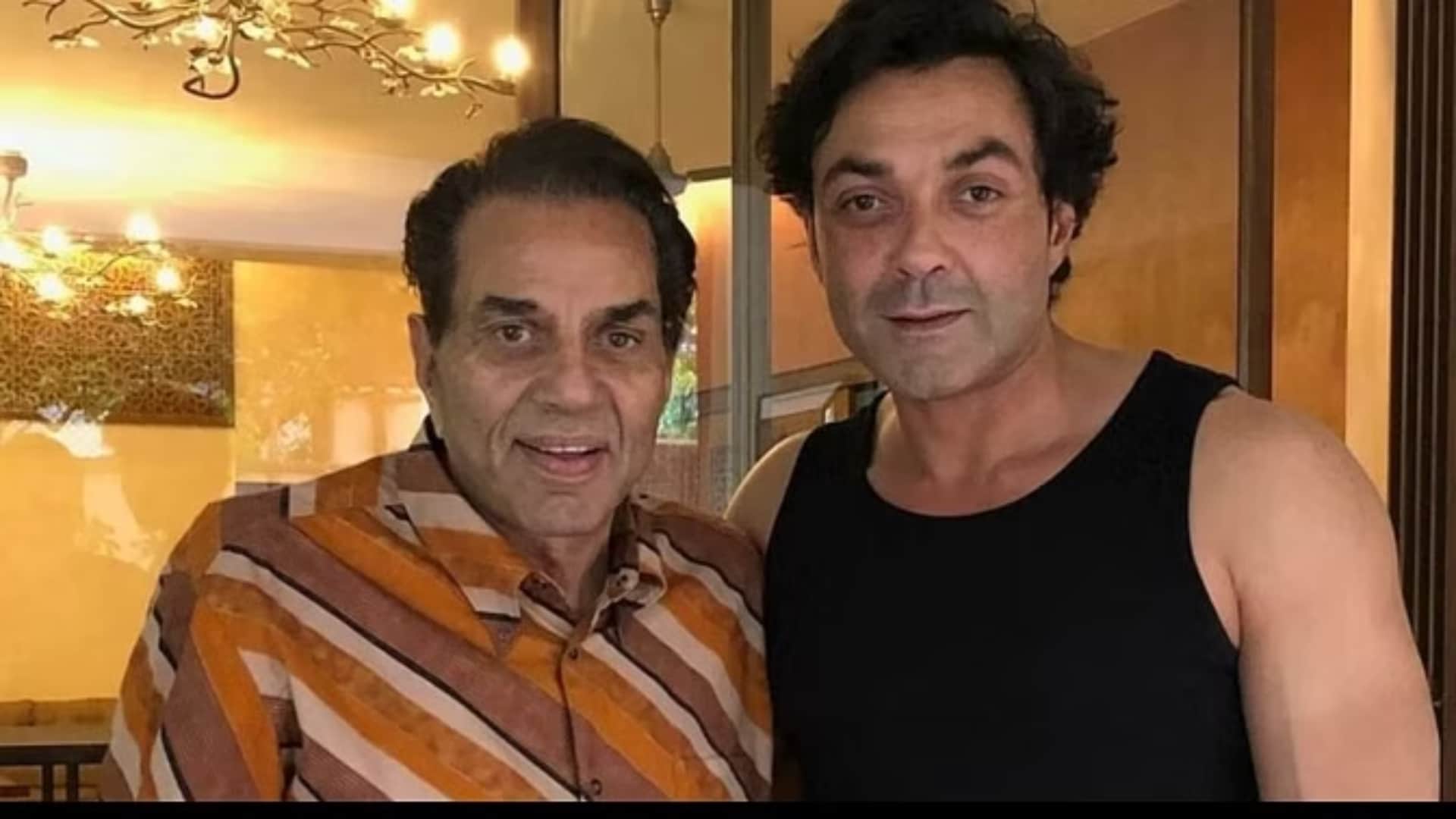 Superstar dharmendra shared bobby deol workout video actor asking role for his son goes viral watch here