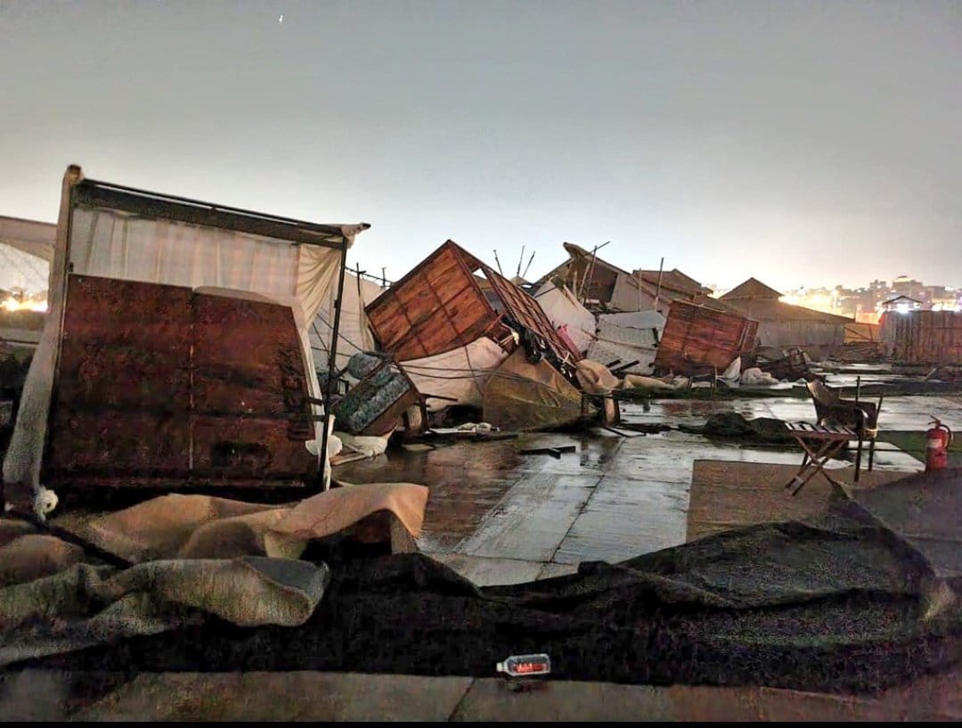 See in pictures Many luxury villas of Tent City blown away due storm and rain in varanasi