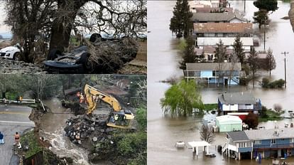 Storm hit again American state California Many cities submerged, roads sunken, power failure, see pictures of