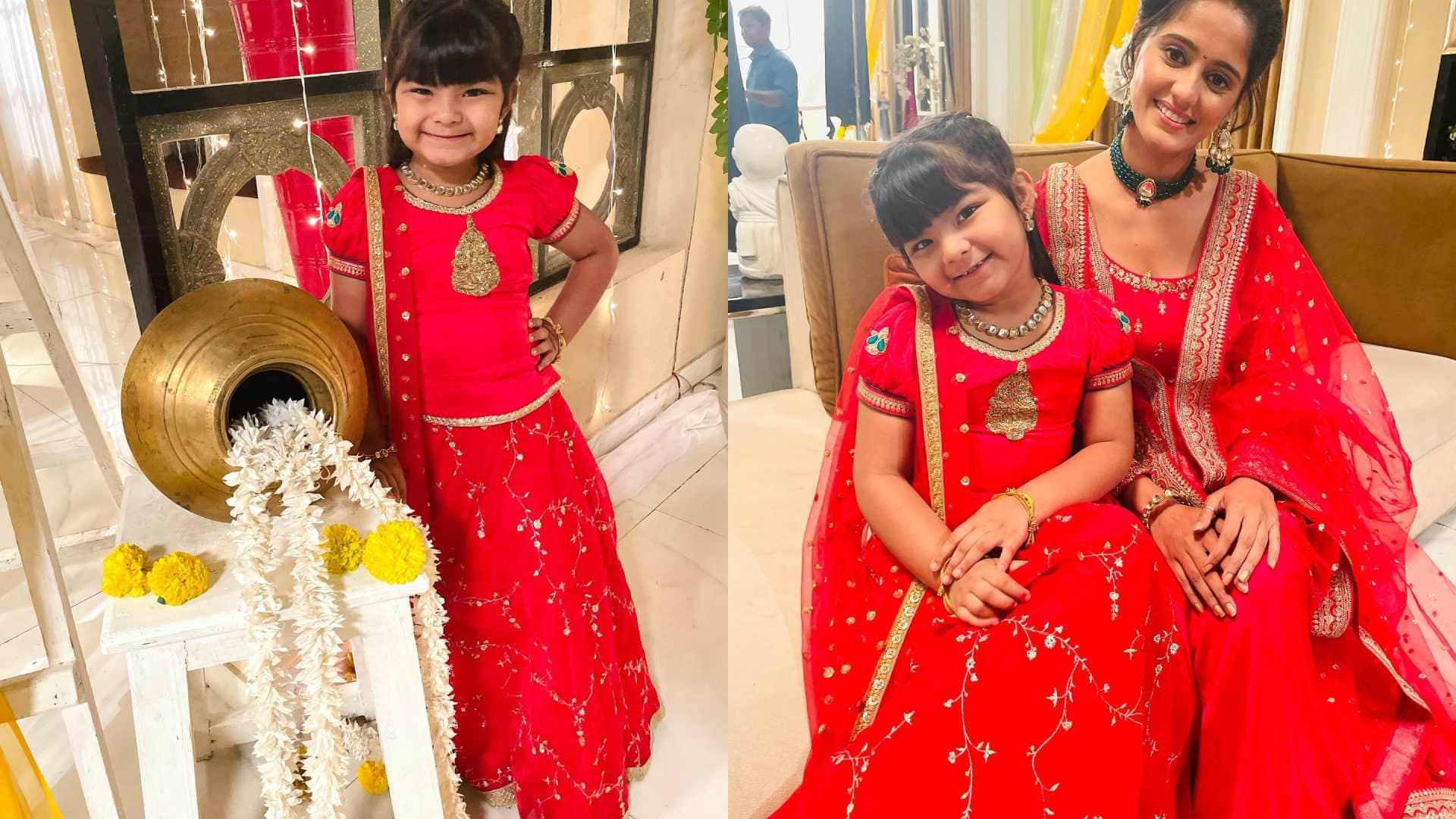 Fashion For Girls child artist aria sakariya best look for girls for Chaitra Navratri 2023