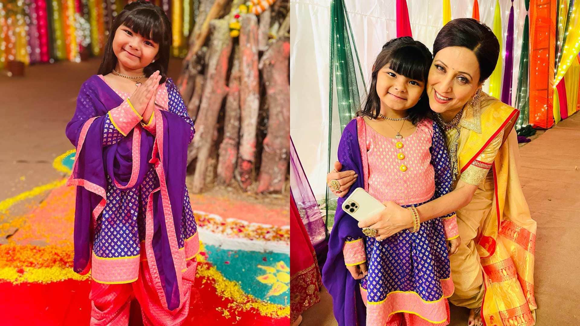 Fashion For Girls child artist aria sakariya best look for girls for Chaitra Navratri 2023