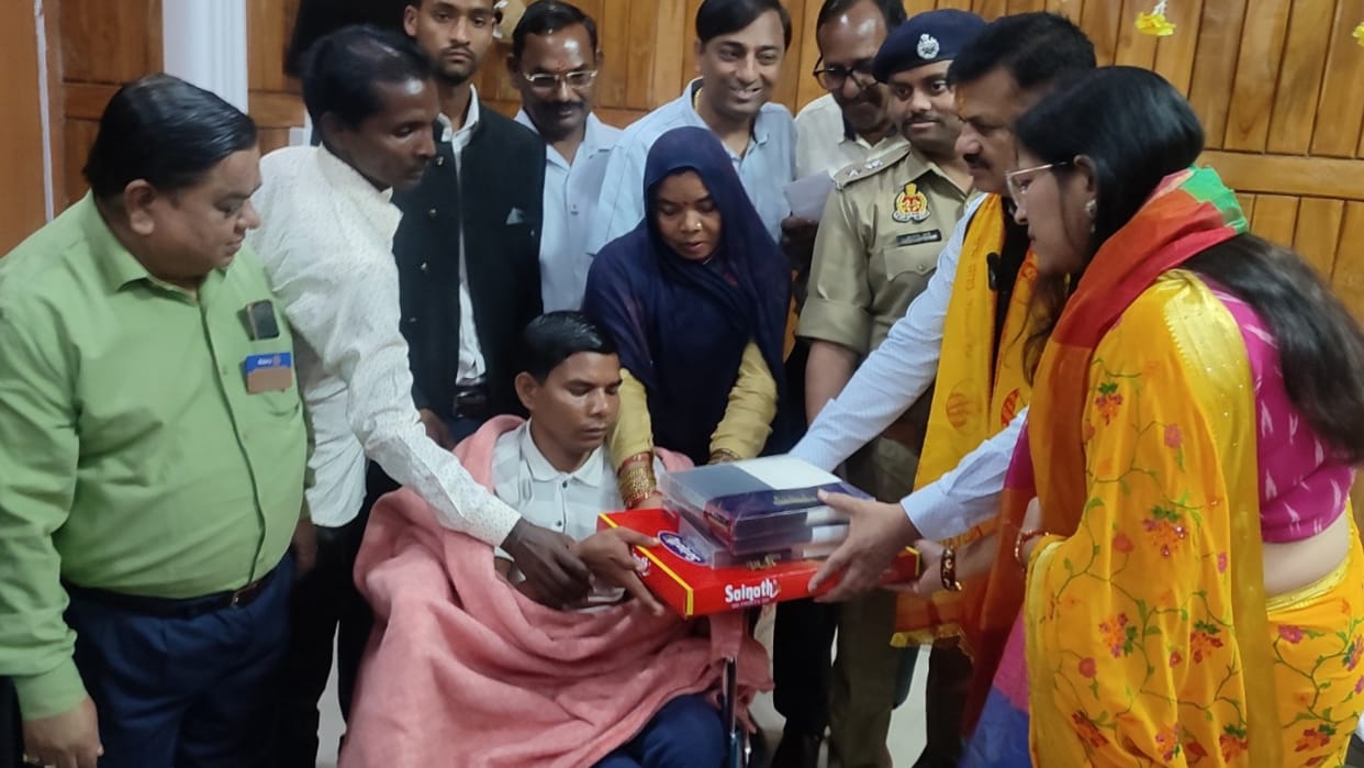 man came back to his home after two years in bahraich.