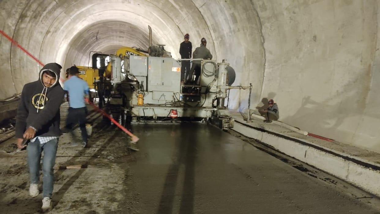 jammu kashmir Ramban: construction work of the under construction Kunfer tunnel is in final stage