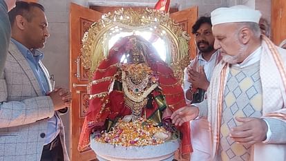 Kupwara: after decades the Panchloh idol of Mata Sharda installed in the newly constructed temple