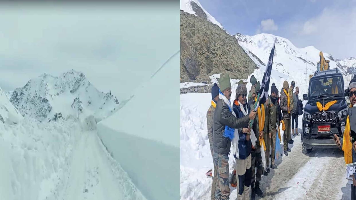 16,580 ft high Shinkula Pass restored for vehicular movement, Zanskar and Kargil connected to Manali
