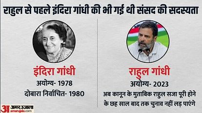 Indira Gandhi have also lost their Lok Sabha membership Before Rahul Gandhi know all About it Law