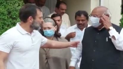 Rahul Gandhi wiping my nose comment with Mallikarjun Kharge after coming out of Parliament news and updates