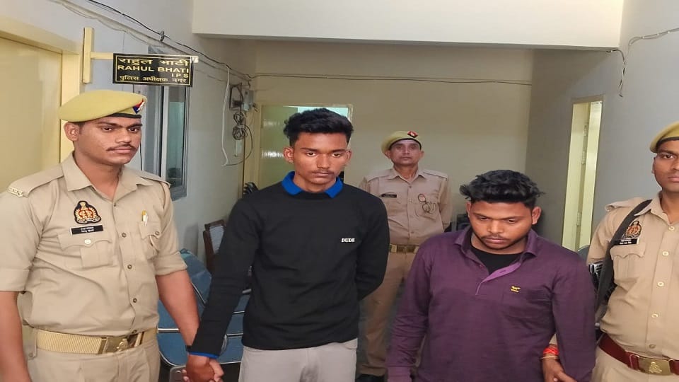 Police arrested two students on theft charges in bareilly