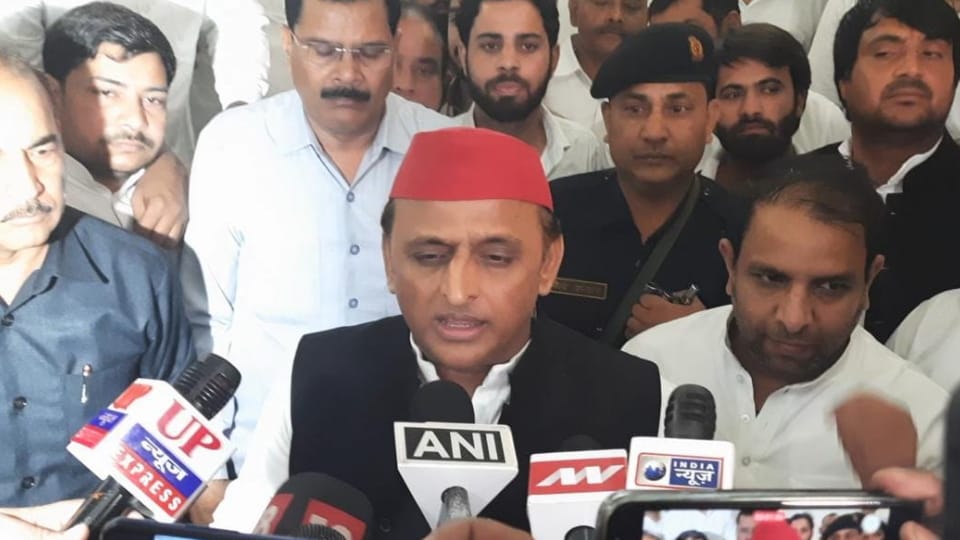 Akhilesh yadav in greater noida talks about rahul gandhi punishment keshav prasad allegation and other things