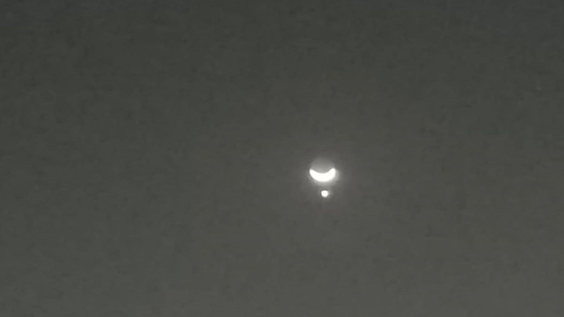 Amazing view of the moon in the evening of Ramzan in Bihar